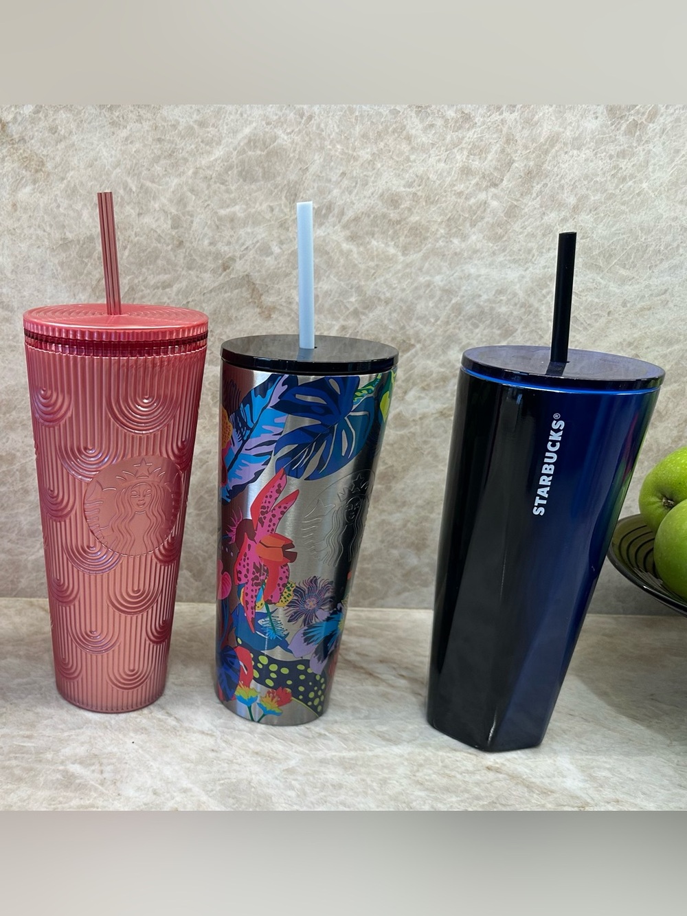Starbucks Tumblers with Straws Set of 3